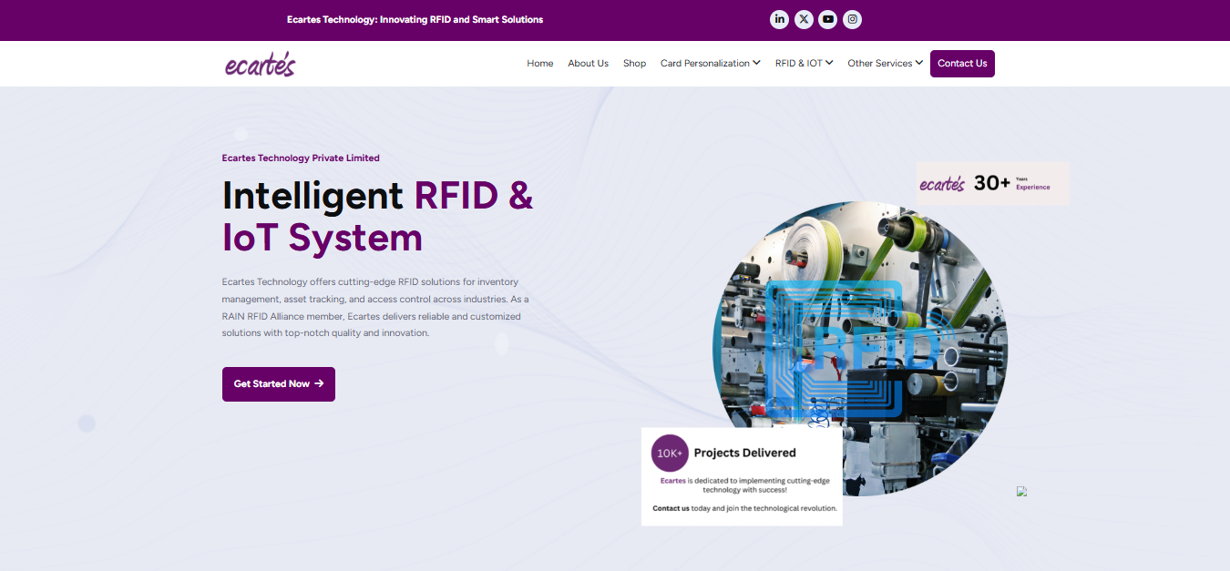 Ecartes Technology &mdash; Intelligent RFID & IoT System